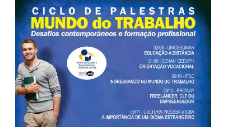 Núcleo de Escolas de Educação Profissional promove palestras sobre o mundo do trabalho