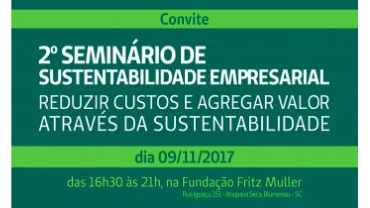 Seminário vai debater sustentabilidade empresarial