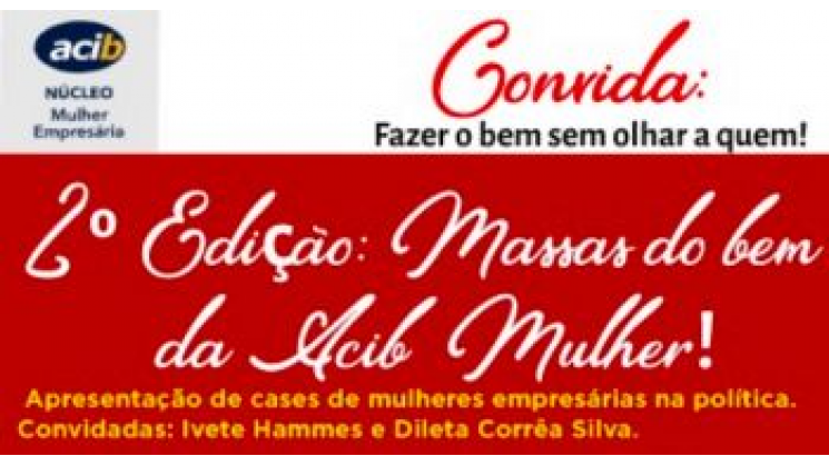 Acib Mulher promove evento beneficente