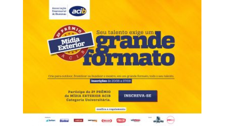 Prêmio de Mídia Exterior está com inscrições abertas
