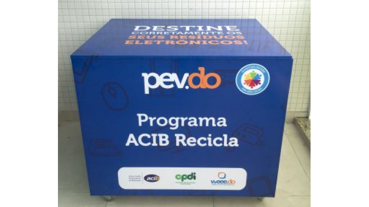 Acib recebe ponto permanente para entrega de lixo eletrônico
