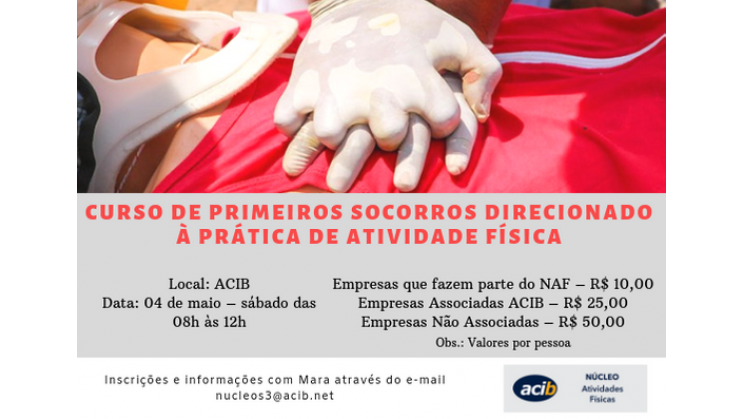 Curso de primeiros socorros para a prática de atividade física