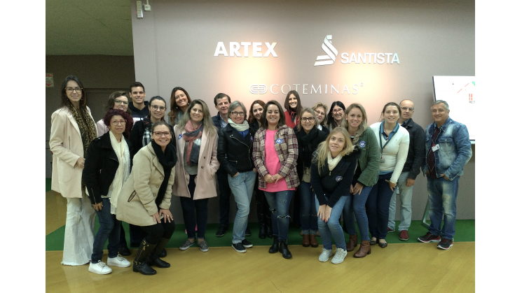 Núcleo Têxtil faz visita técnica à Coteminas
