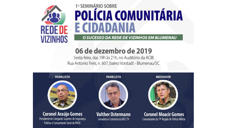 Seminário debate Polícia Comunitária e Cidadania