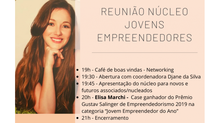 Vencedora do Prêmio Gustav Salinger 2019 participa de reunião da Acib Jovem