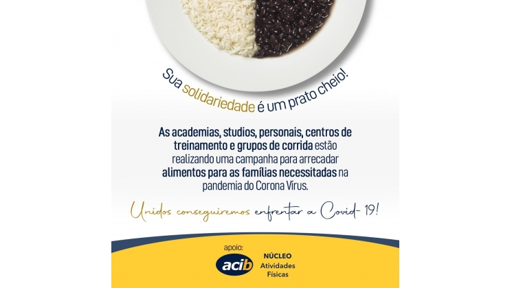 Núcleo de Atividades Físicas apoia campanha beneficente