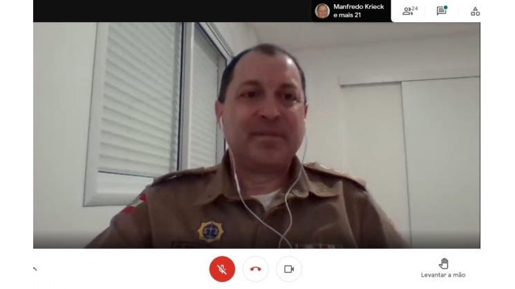Acib recebe comandante do 10º Batalhão da Polícia Militar em reunião online