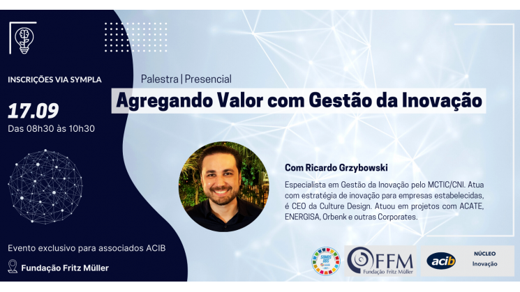 Palestra “Agregando valor com gestão da inovação”