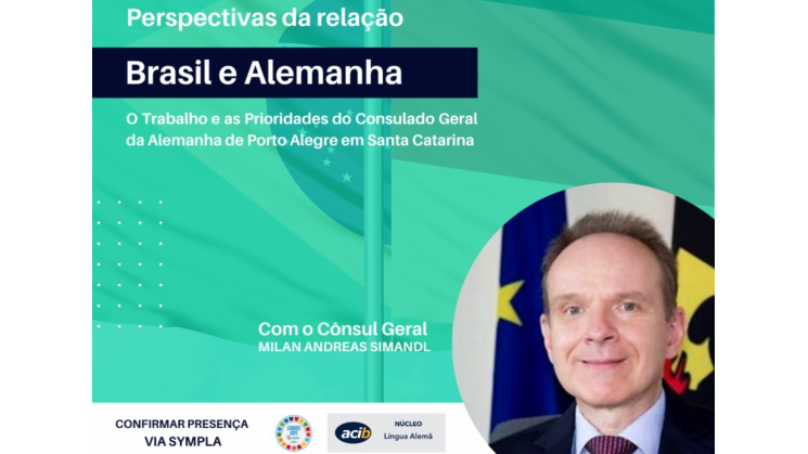 Cônsul geral da Alemanha participa de reunião online do Núcleo de Língua Alemã