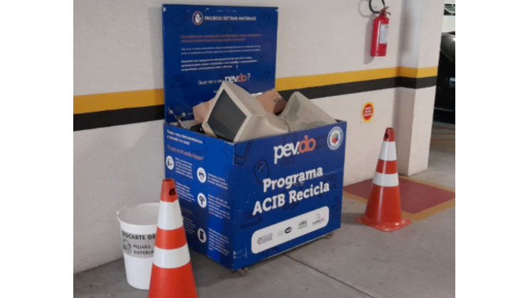 Acib Recicla arrecadou 1637 kg de resíduos eletrônicos em 2021