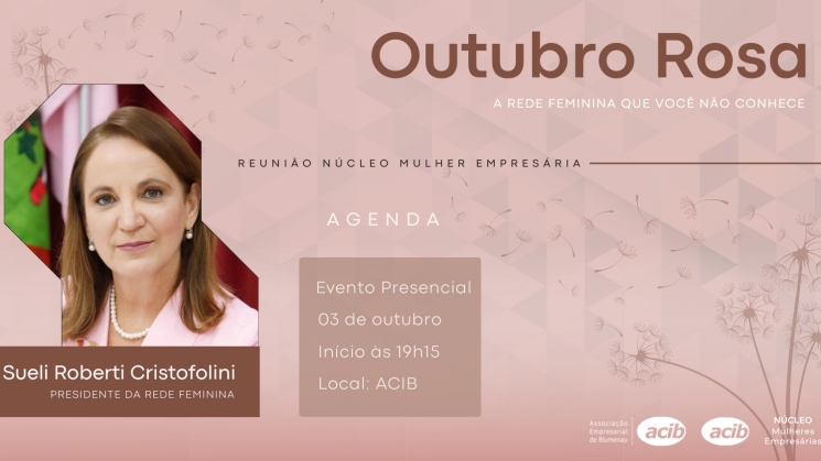 Núcleo Mulher Empresária da ACIB promove evento alusivo ao Outubro Rosa