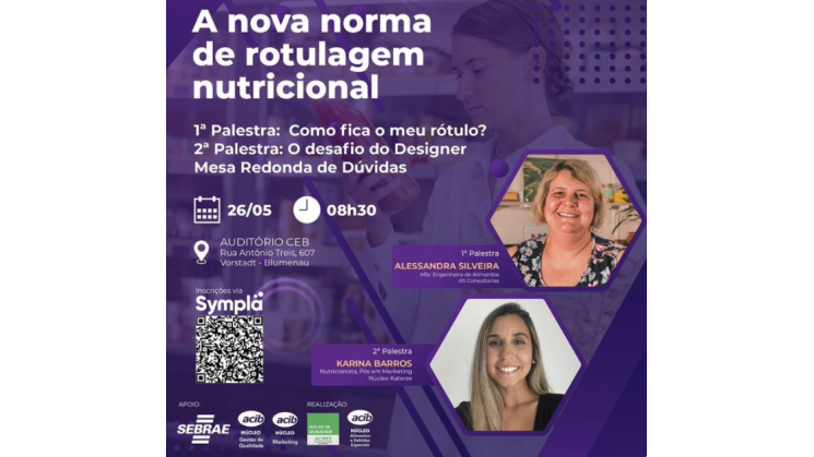 Palestra aborda nova norma de rotulagem nutricional