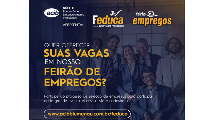 Feirão do Emprego abre inscrições para captação de vagas