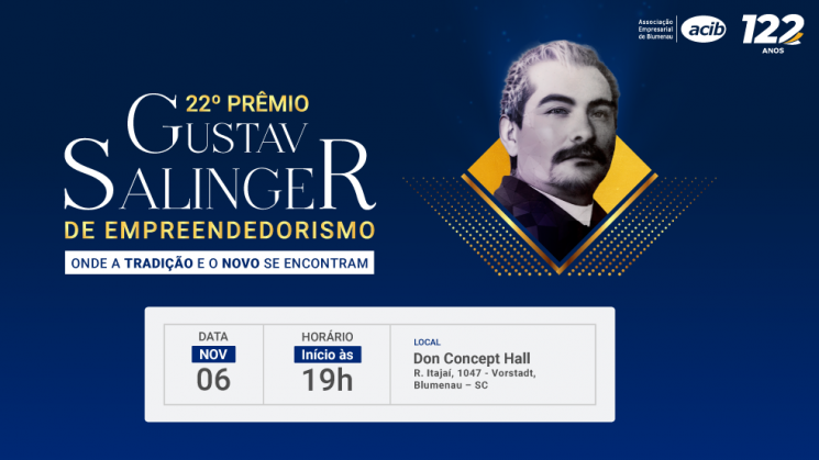 ACIB lança 22ª edição do Prêmio Gustav Salinger de Empreendedorismo
