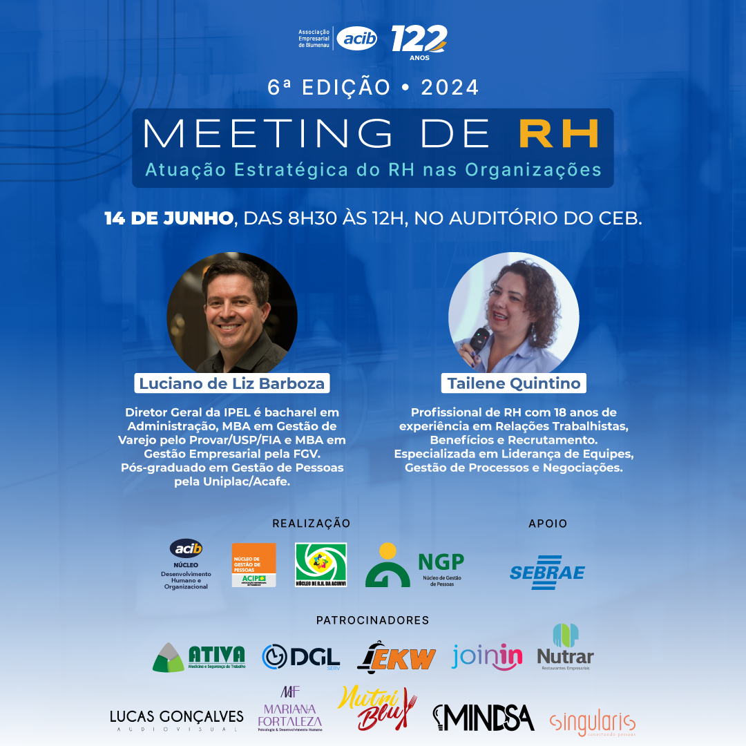 Conheça os palestrantes do 6º Meeting de RH
