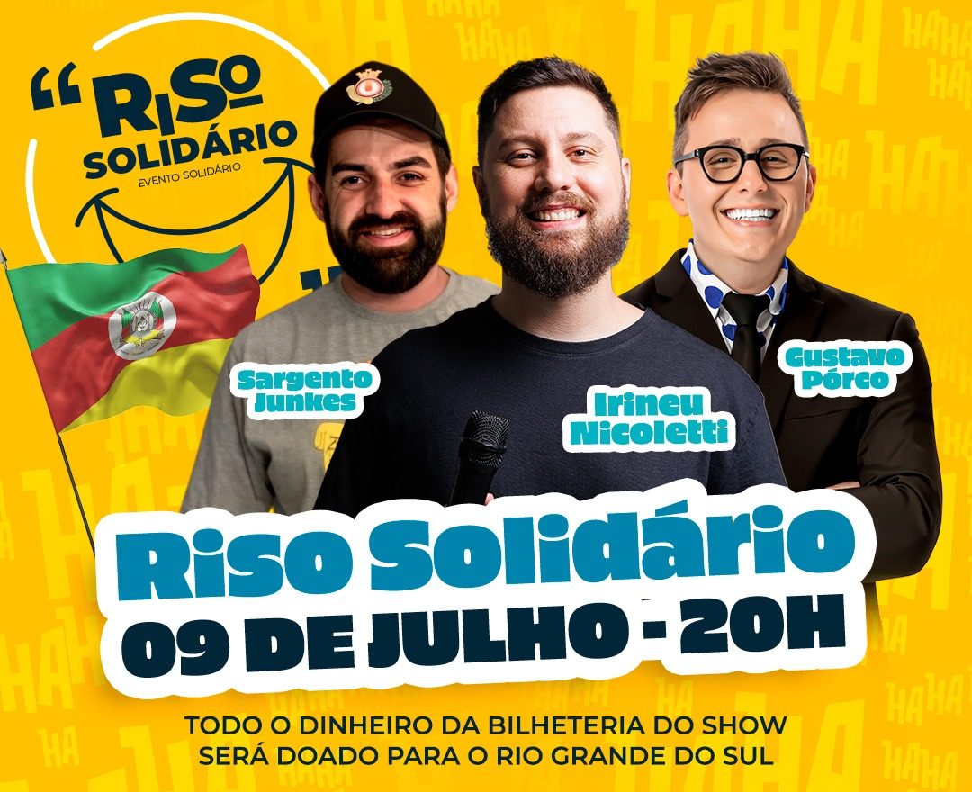 ACIB e Porão Comedy Club promovem ação solidária em prol de atingidos pela enchente no RS