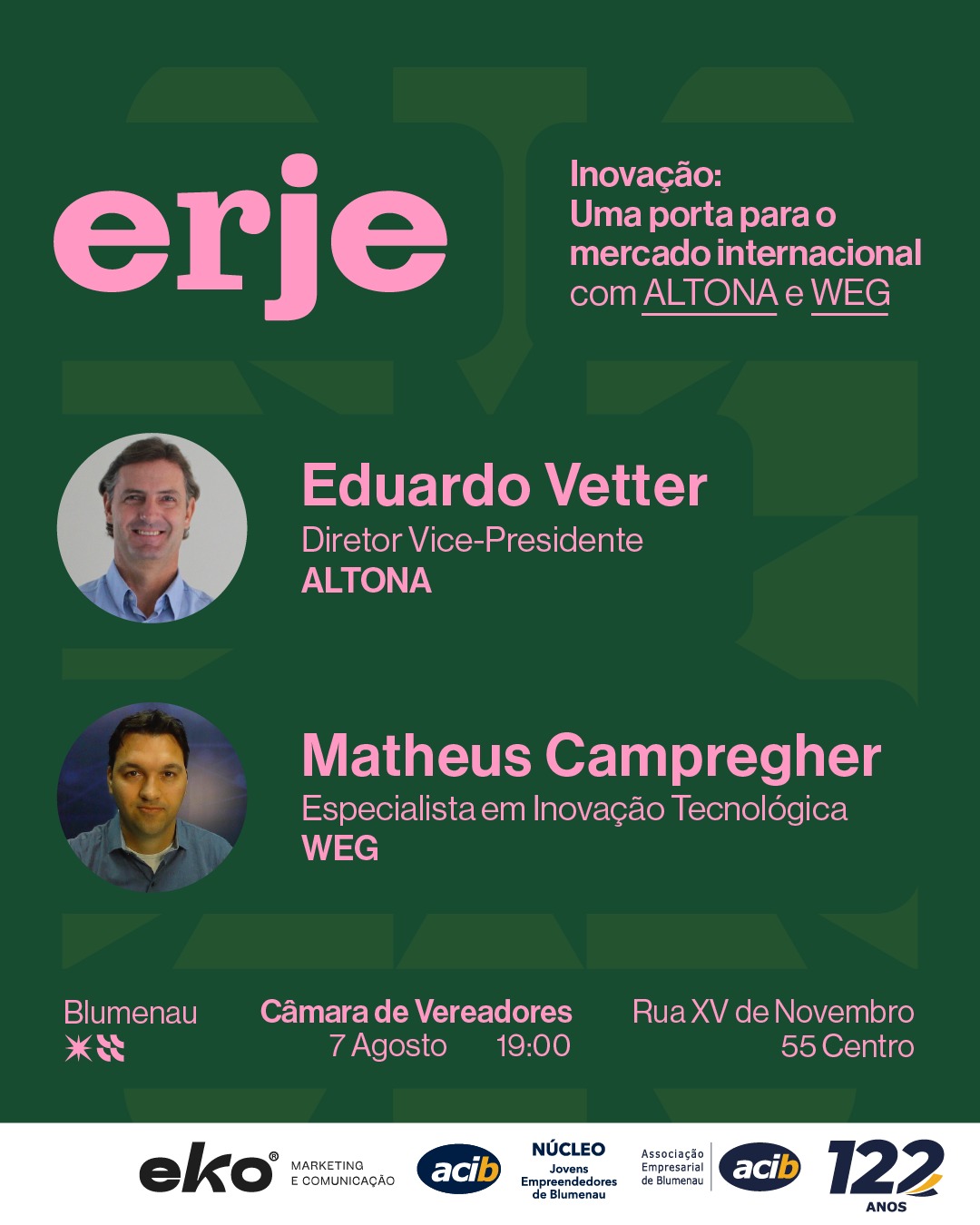 Blumenau será a casa do Encontro Regional de Jovens Empreendedores (ERJE)