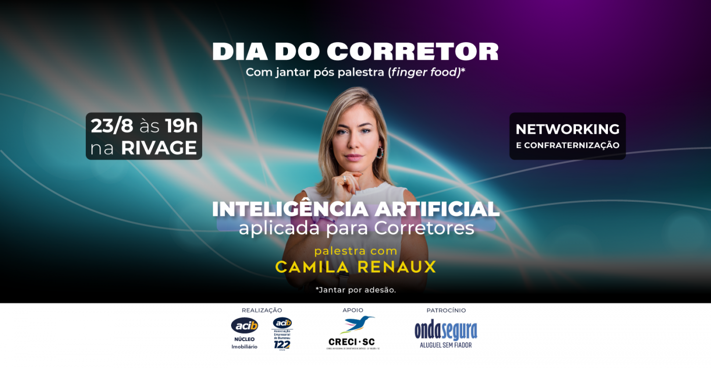Palestra gratuita debate o uso da Inteligência Artificial para os corretores de imóveis