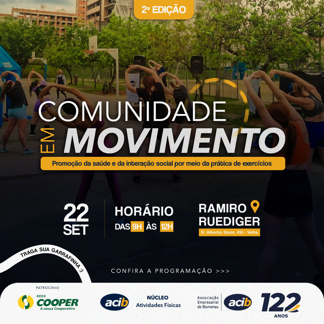 Núcleo Atividades Físicas da ACIB promove evento no Parque Ramiro