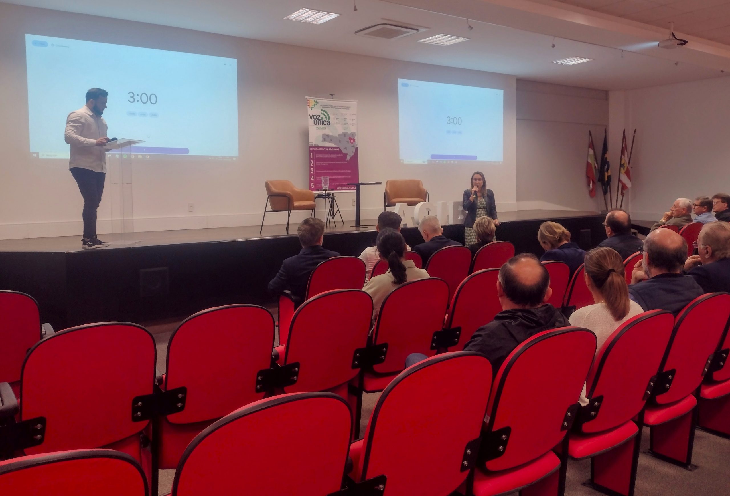 ACIB recebe candidatos a prefeito de Blumenau