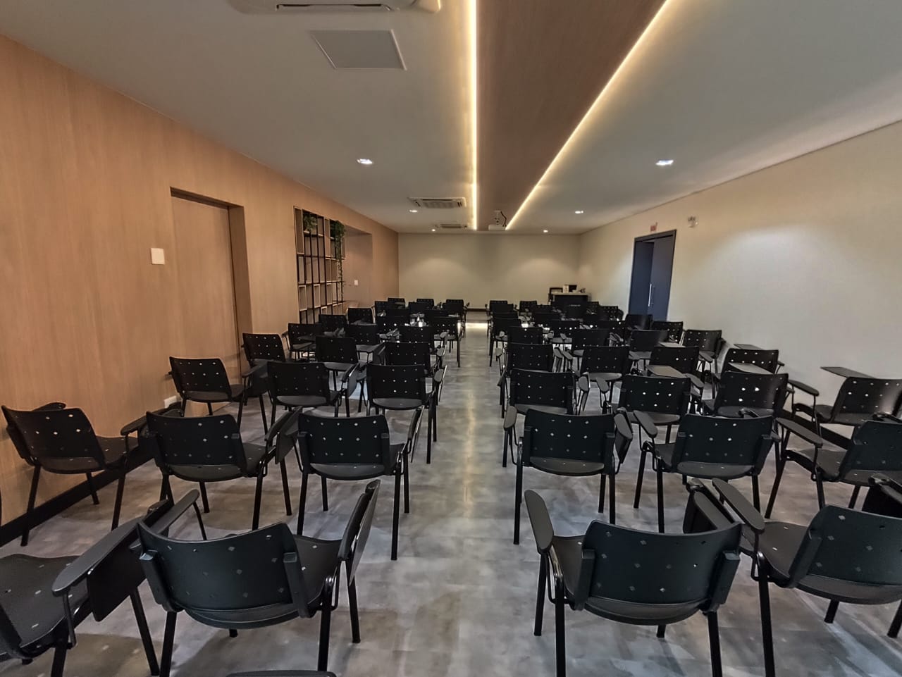 Ideal para reuniões em formato plateia