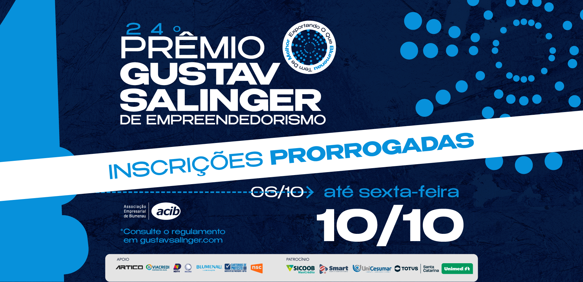 Inscrições para o 24º Prêmio Gustav Salinger são prorrogadas até o dia 10 de outubro