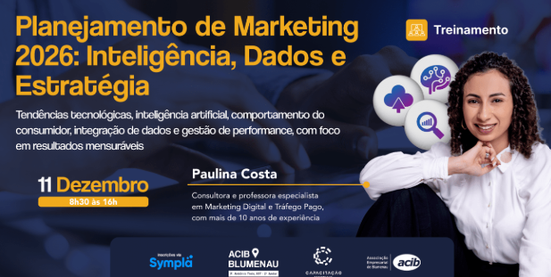 ACIB promove treinamento sobre Planejamento de Marketing 2026 com foco em dados, inteligência e estratégia