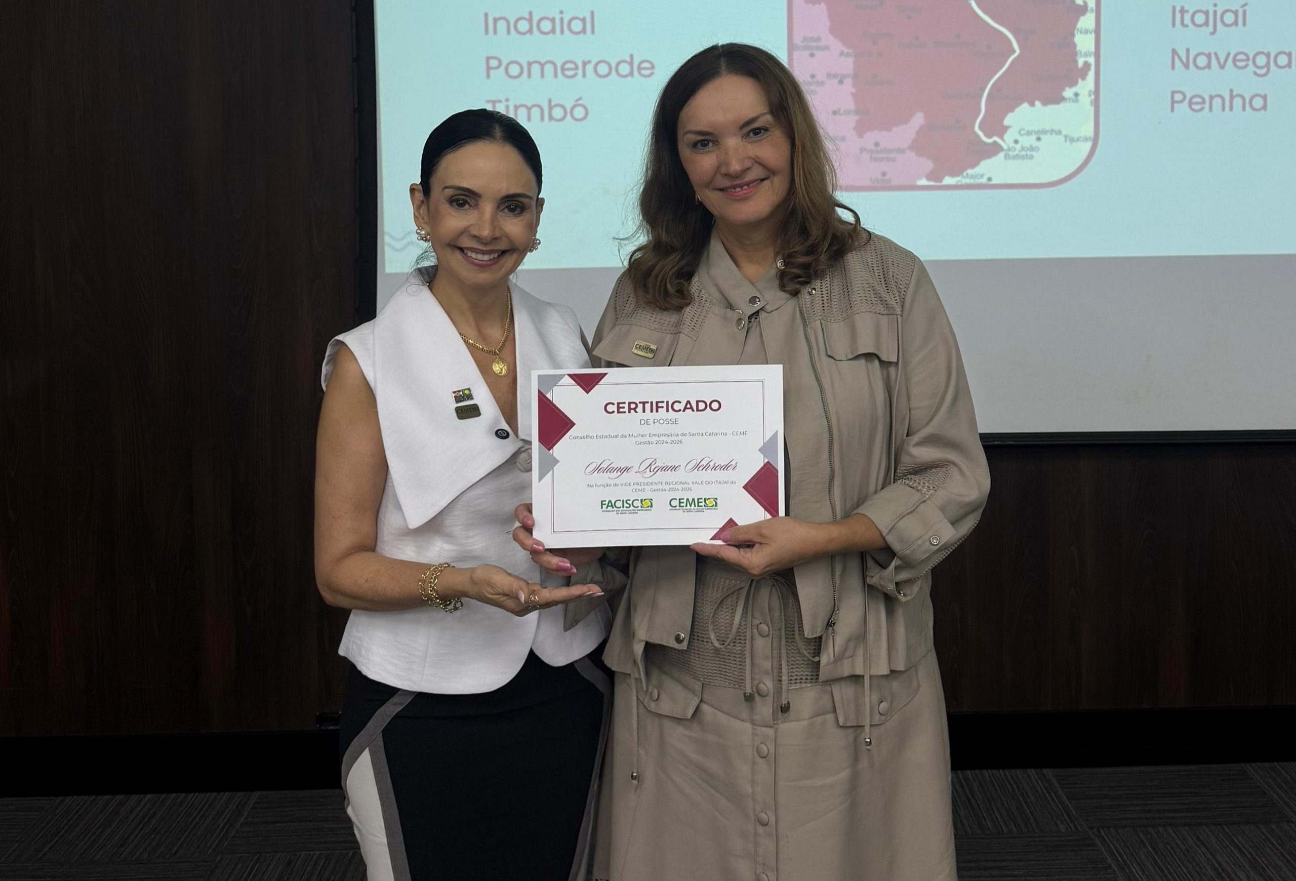 Nucleada da ACIB assume vice-presidência regional do Conselho Estadual da Mulher Empresária