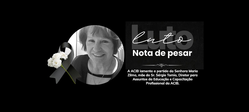 Nota de pesar – Sra. Maria Zilma