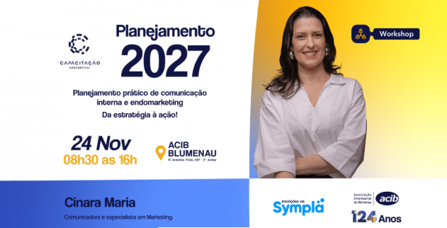 Workshop na ACIB aborda planejamento estratégico de comunicação interna e endomarketing
